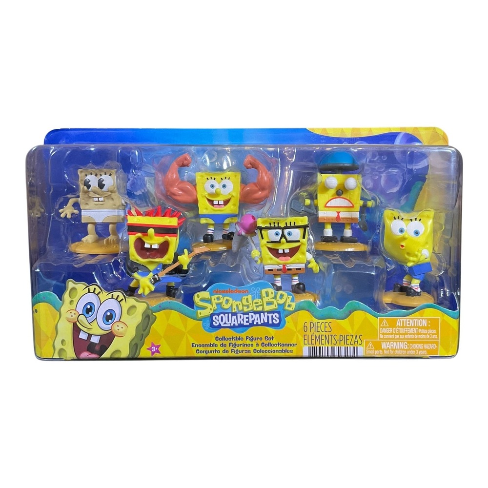 SpongeBob SquarePants Hall of Fame 6 Piece Collectible Figure Set Nickelodeon